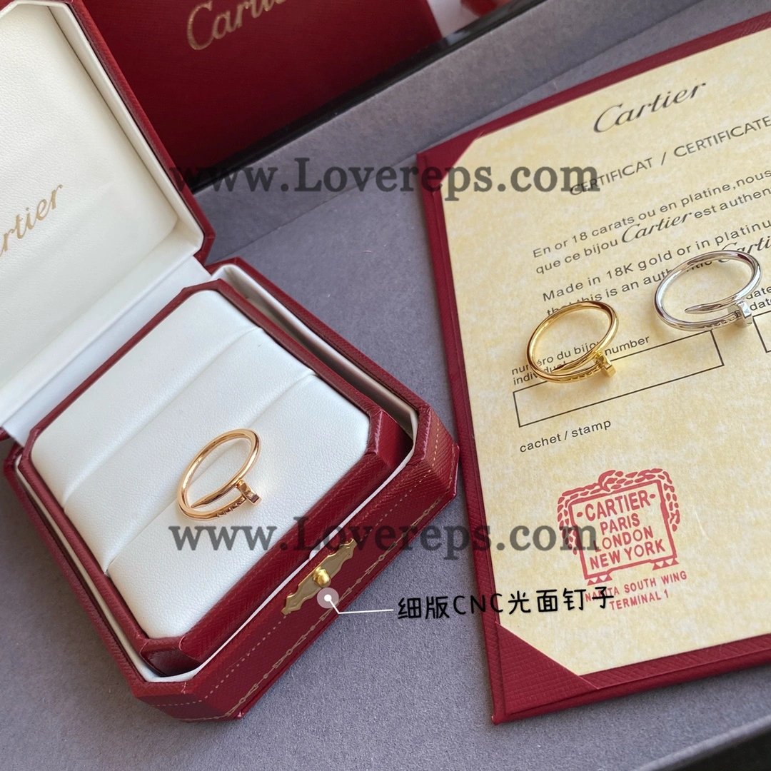 Cartier Juste un Clou Ring Small Model Yellow Gold Rose Gold White Gold