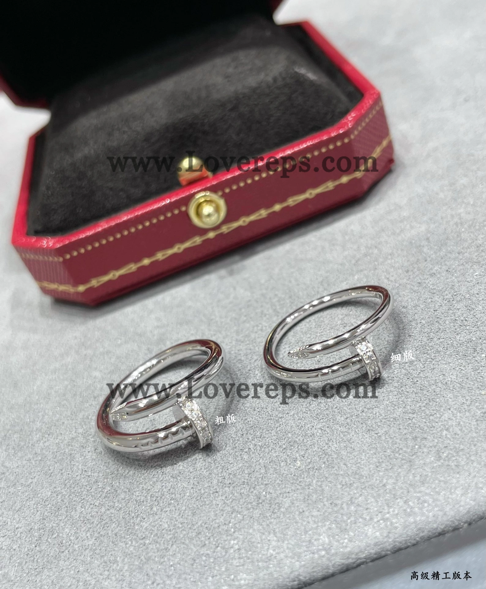 Cartier Juste un Clou Ring Small Model with Diamonds Yellow Gold Rose Gold White Gold