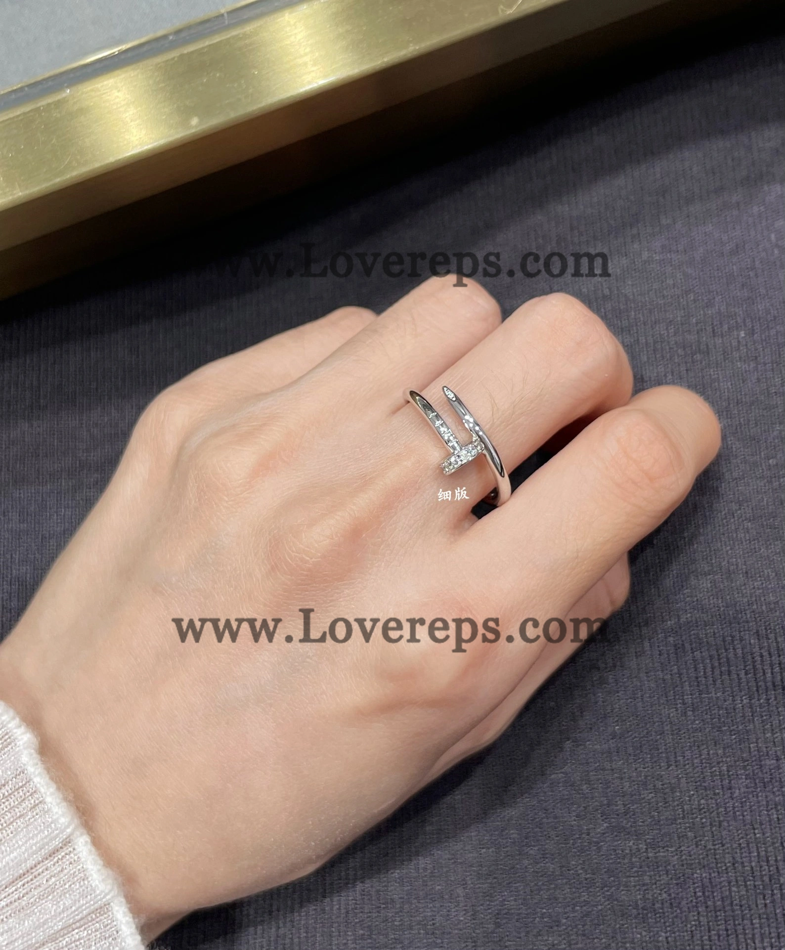 Cartier Juste un Clou Ring Small Model with Diamonds Yellow Gold Rose Gold White Gold