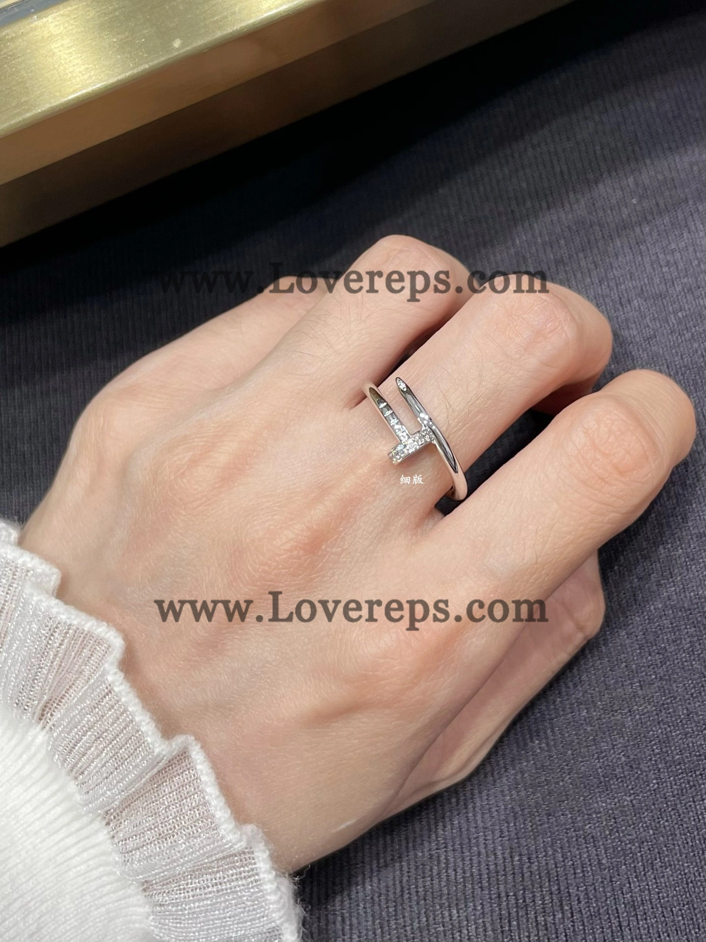 Cartier Juste un Clou Ring Small Model with Diamonds Yellow Gold Rose Gold White Gold