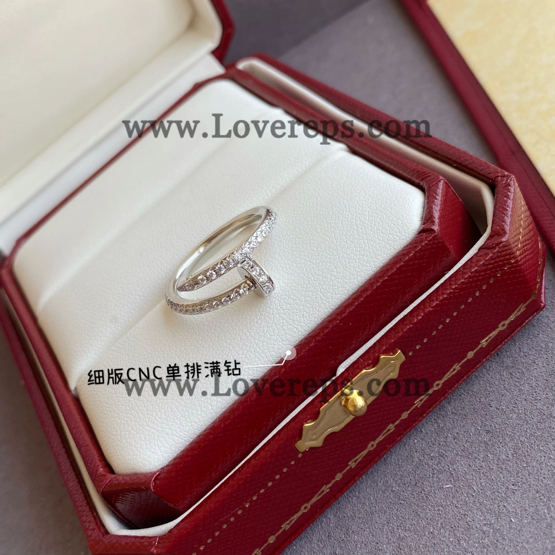 Cartier Juste un Clou Ring Small Model with Pave Diamonds Yellow Gold Rose Gold White Gold