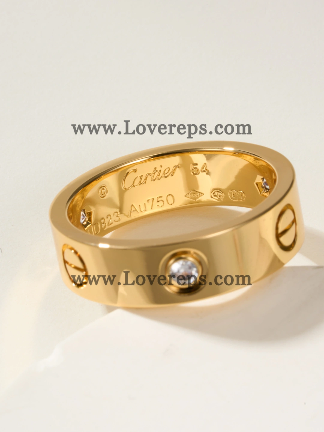 Cartier LOVE Ring Classic Mondel With 3 Diamonds Yellow Gold Rose Gold White Gold