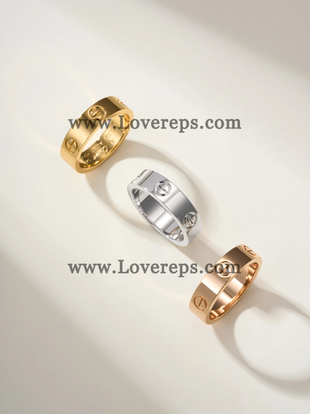 Cartier LOVE Ring Classic Mondel Yellow Gold Rose Gold White Gold