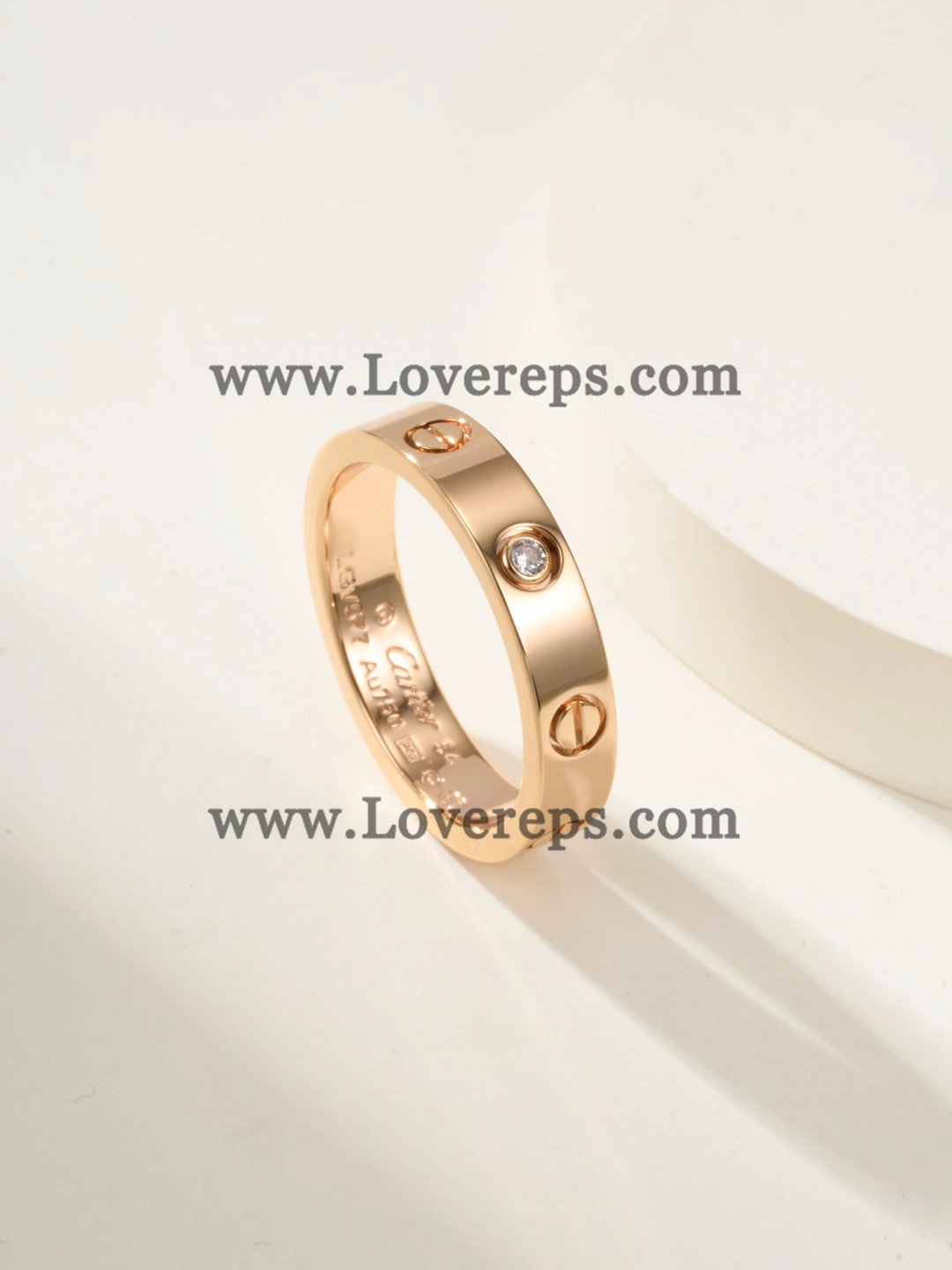 Cartier LOVE Ring Small Mondel With 1 Diamonds Yellow Gold Rose Gold White Gold