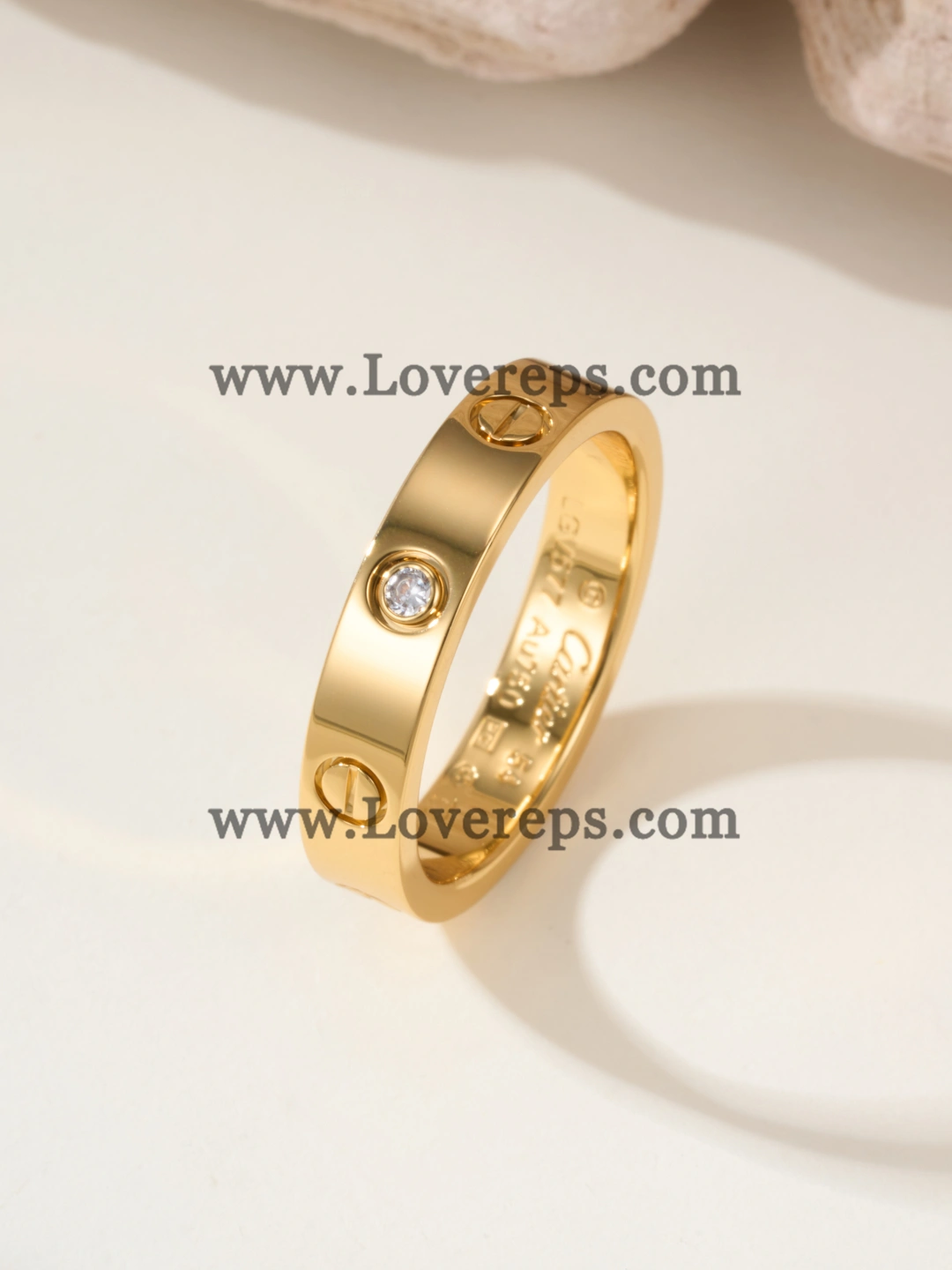 Cartier LOVE Ring Small Mondel With 1 Diamonds Yellow Gold Rose Gold White Gold
