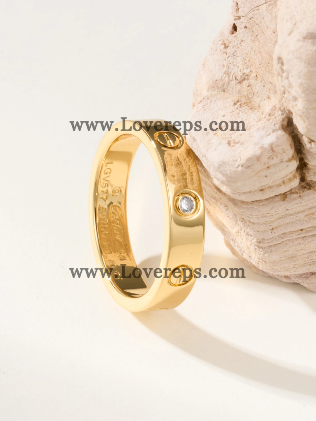 Cartier LOVE Ring Small Mondel With 1 Diamonds Yellow Gold Rose Gold White Gold