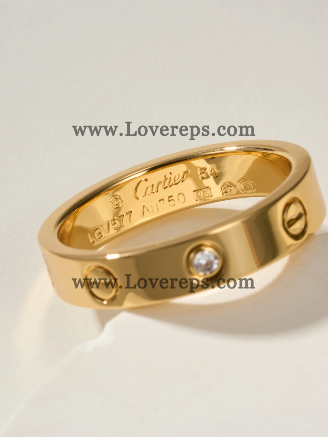 Cartier LOVE Ring Small Mondel With 1 Diamonds Yellow Gold Rose Gold White Gold