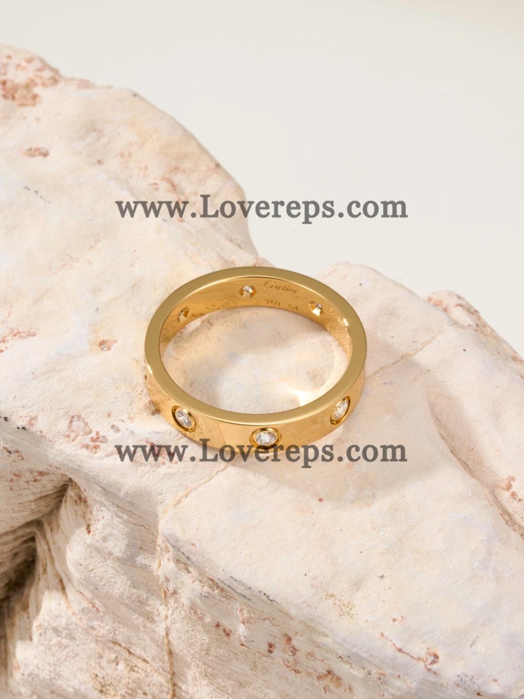 Cartier LOVE Ring Small Mondel With 8 Diamonds Yellow Gold Rose Gold White Gold