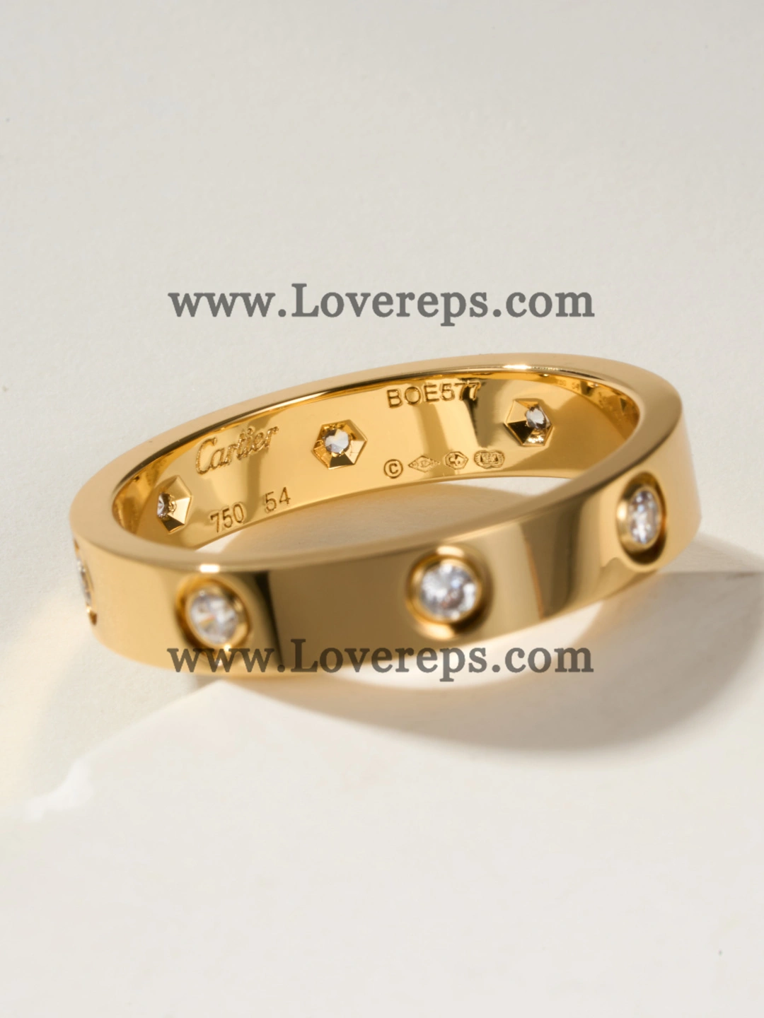Cartier LOVE Ring Small Mondel With 8 Diamonds Yellow Gold Rose Gold White Gold