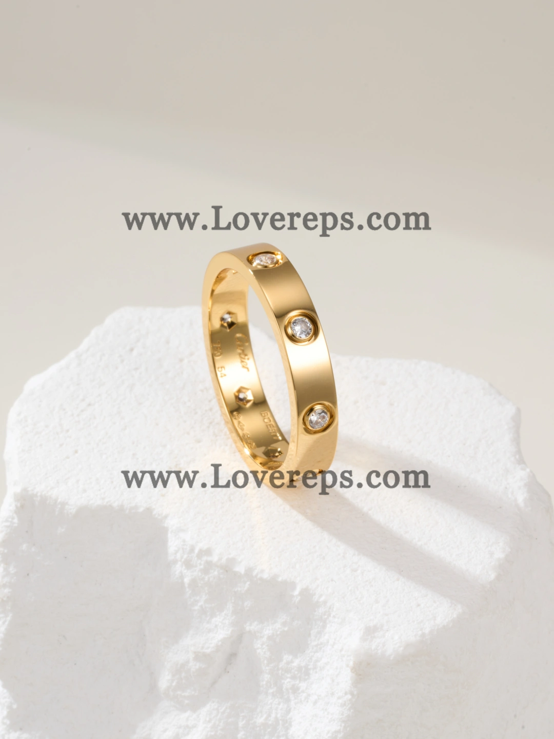 Cartier LOVE Ring Small Mondel With 8 Diamonds Yellow Gold Rose Gold White Gold