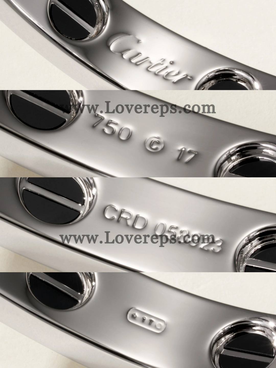 Cartier Love Bracelet Diamond-Paved Wiht Black Ceramic White Gold