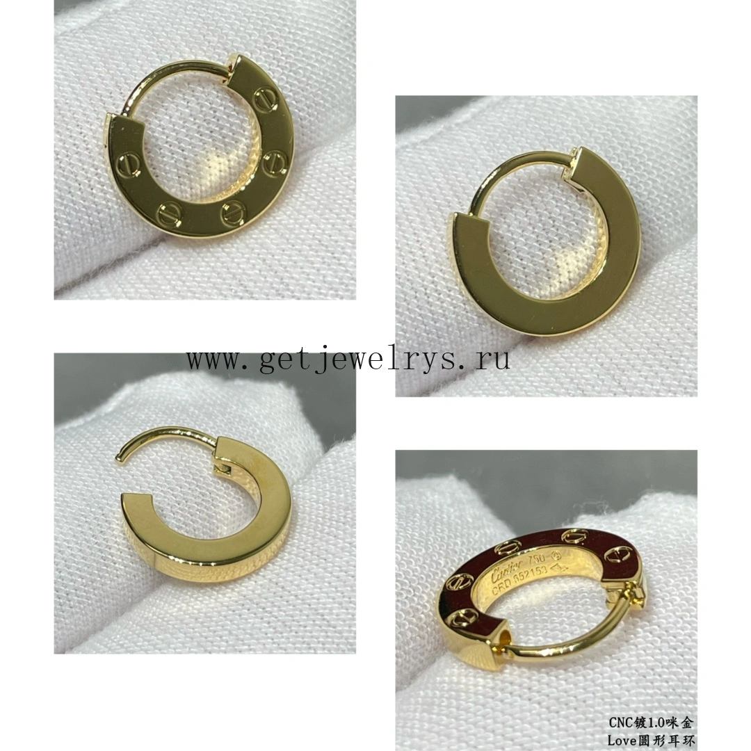 Cartier Love Earrings B8301422 Yellow Gold Rose Gold White Gold