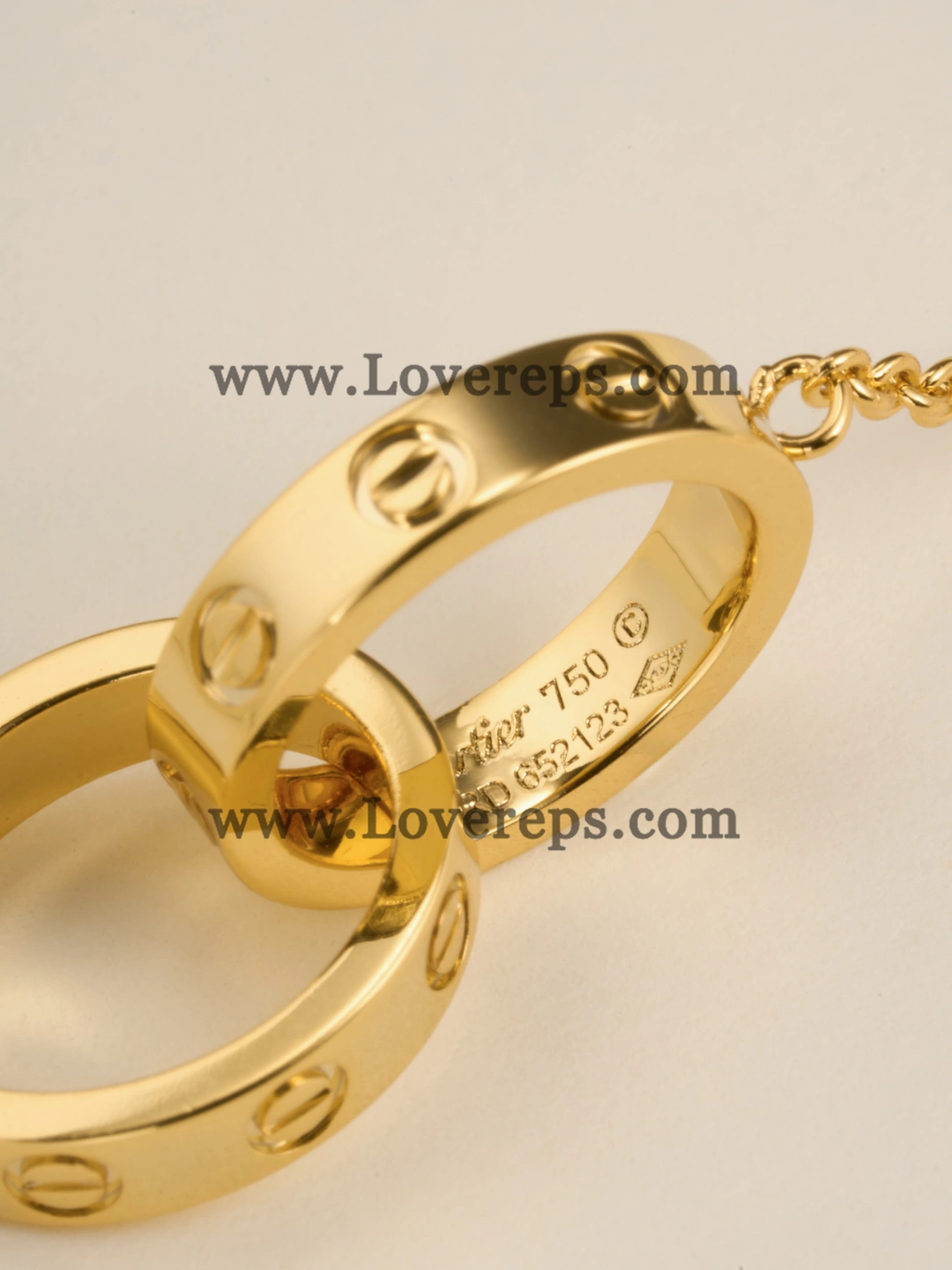 Cartier Love Necklace Classic Model Yellow Gold Rose Gold White Gold