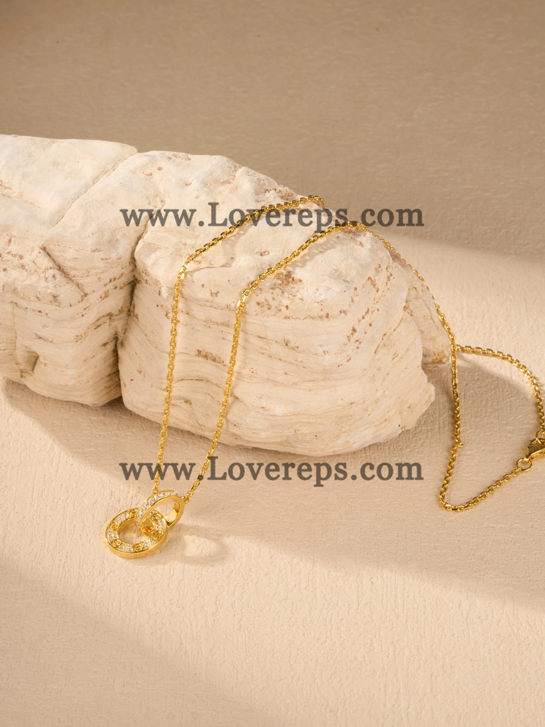 Cartier Love Necklace Classic Model with Paved Diamonds Yellow Gold Rose Gold White Gold