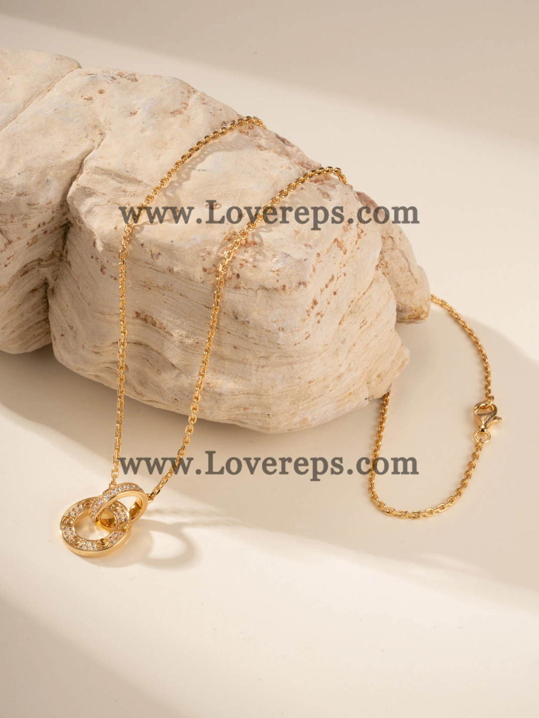 Cartier Love Necklace Classic Model with Paved Diamonds Yellow Gold Rose Gold White Gold