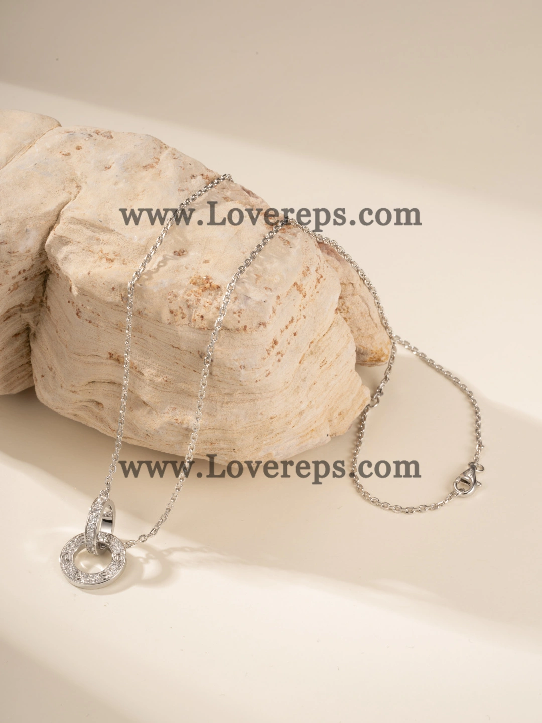 Cartier Love Necklace Classic Model with Paved Diamonds Yellow Gold Rose Gold White Gold