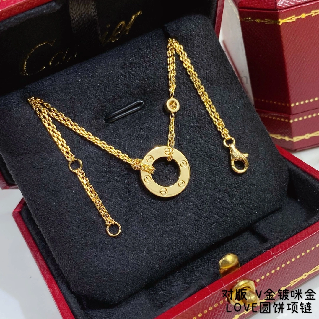 Cartier Love Necklace with 2 diamonds B7224509 Rose Gold Yellow Gold White Gold