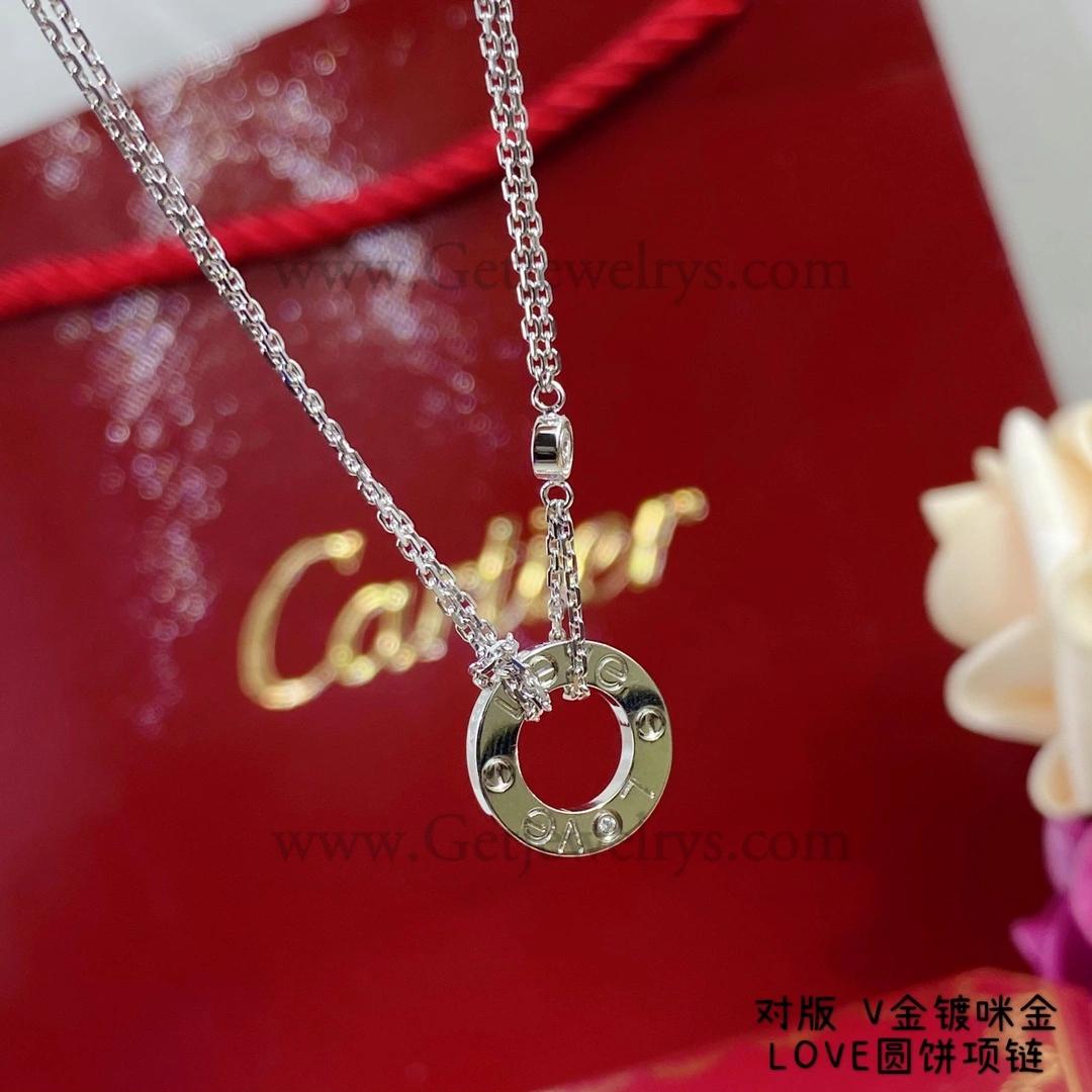 Cartier Love Necklace with 2 diamonds B7224509 Rose Gold Yellow Gold White Gold