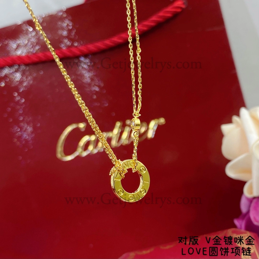 Cartier Love Necklace with 2 diamonds B7224509 Rose Gold Yellow Gold White Gold
