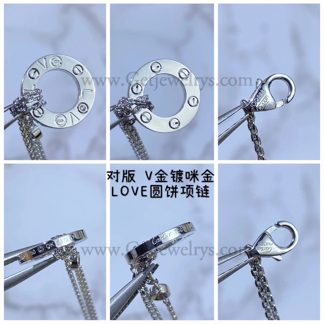 Cartier Love Necklace with 2 diamonds B7224509 Rose Gold Yellow Gold White Gold