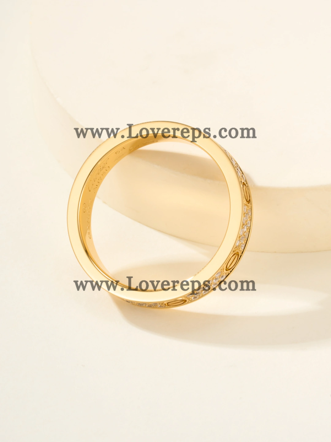 Cartier Love Ring Small Model With Paved Diamonds Yellow Gold Rose Gold White Gold