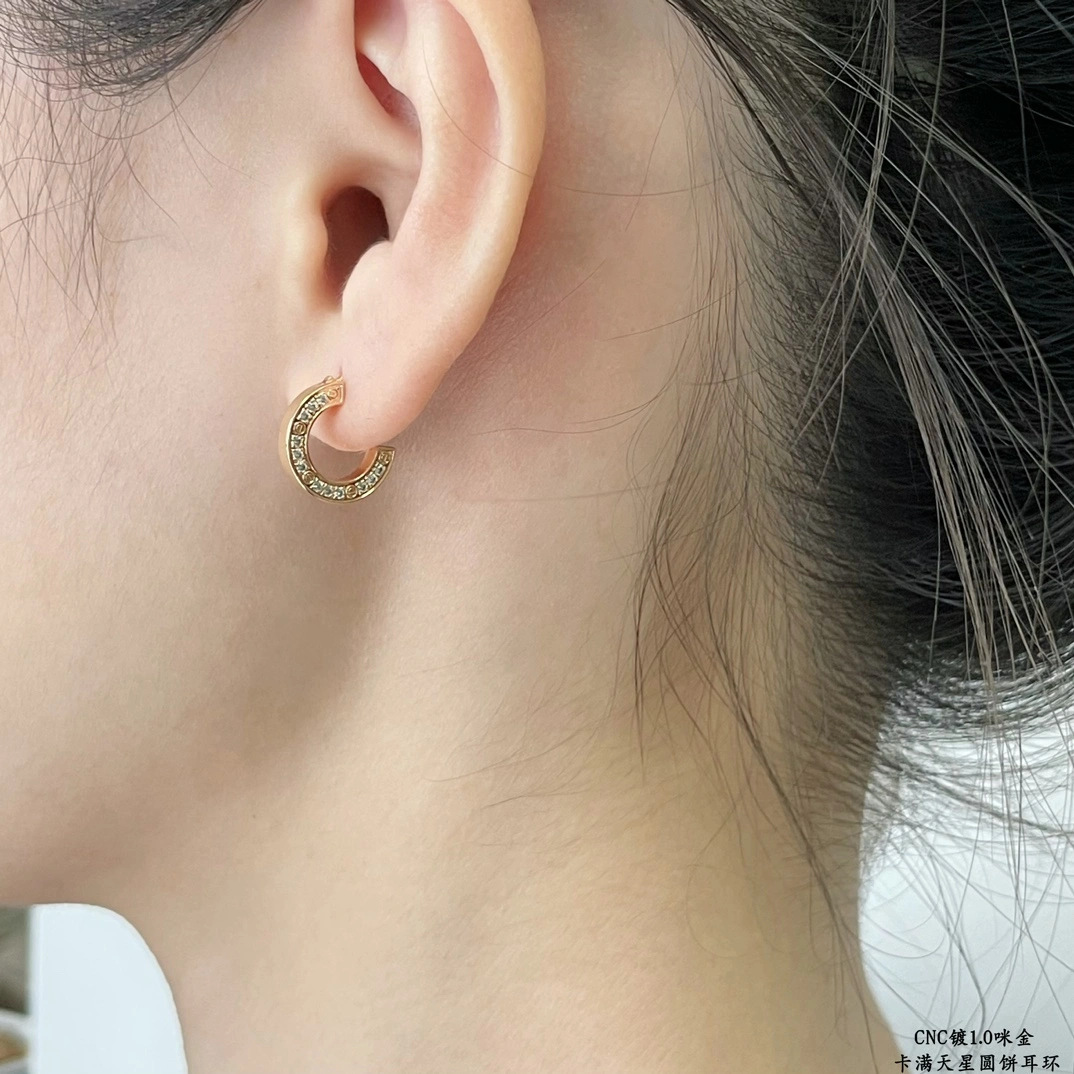 Cartier Love Single Earrings Diamonds White Gold Rose Gold Yellow Gold