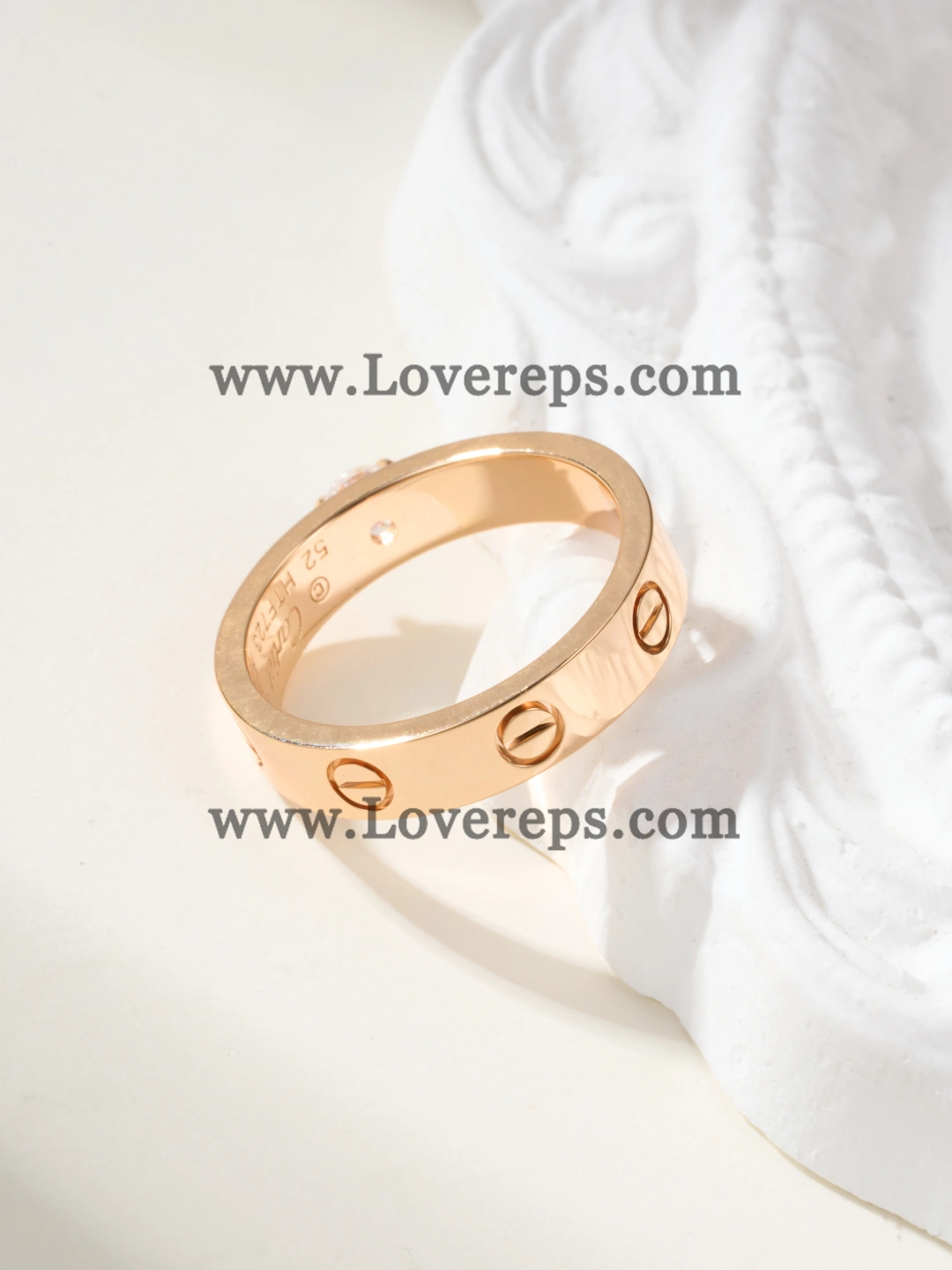 Cartier Love Solitaire Ring Rose Gold White Gold