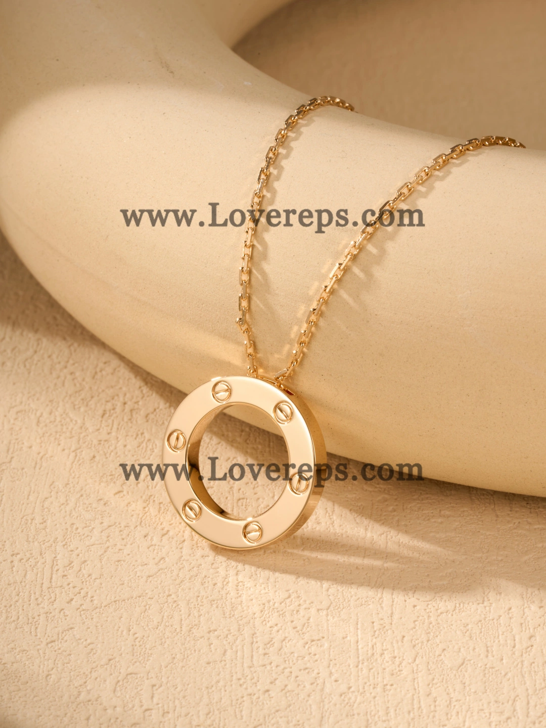 Cartier Round Love Pendant Yellow Gold Rose Gold White Gold