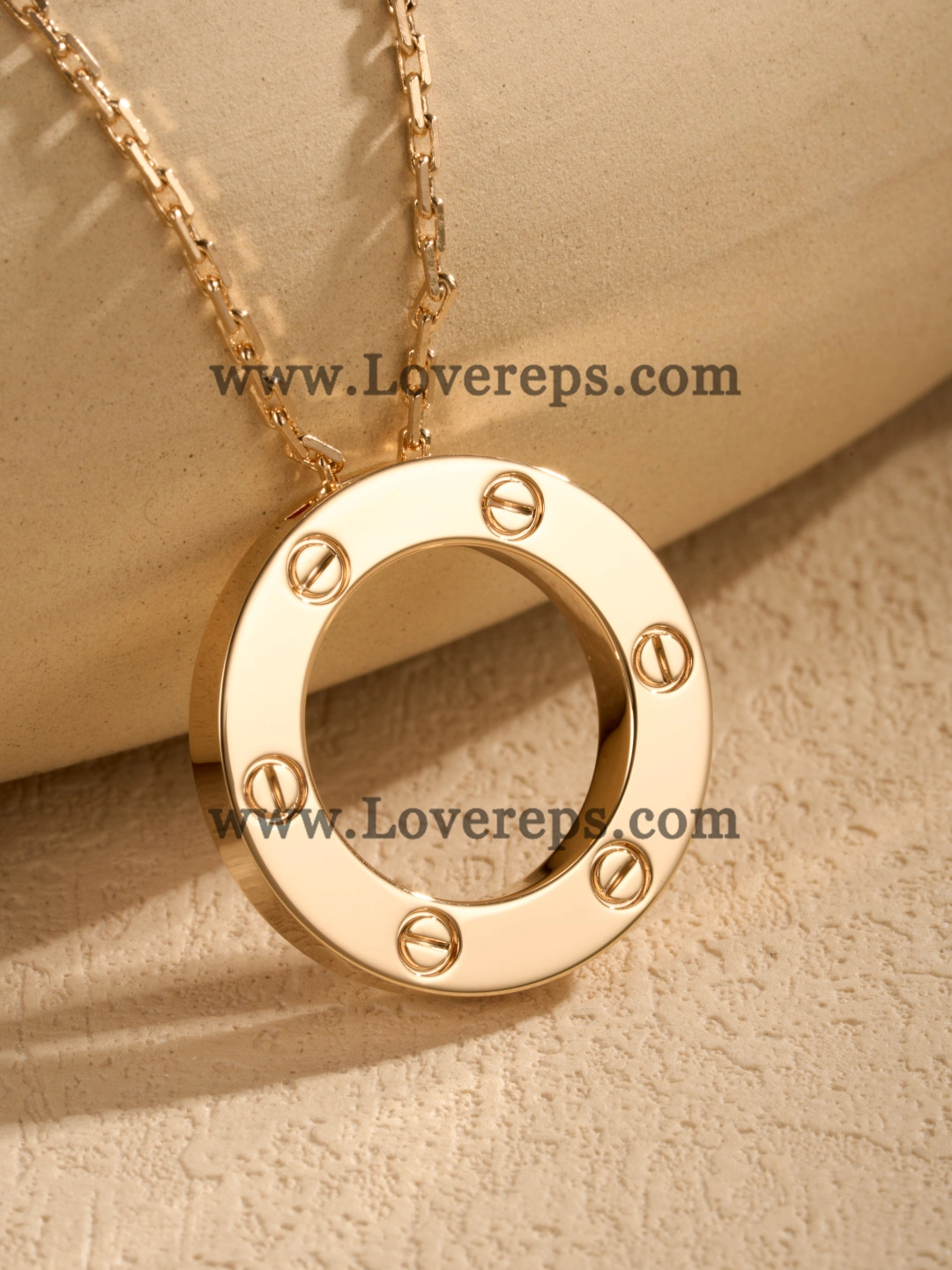 Cartier Round Love Pendant Yellow Gold Rose Gold White Gold