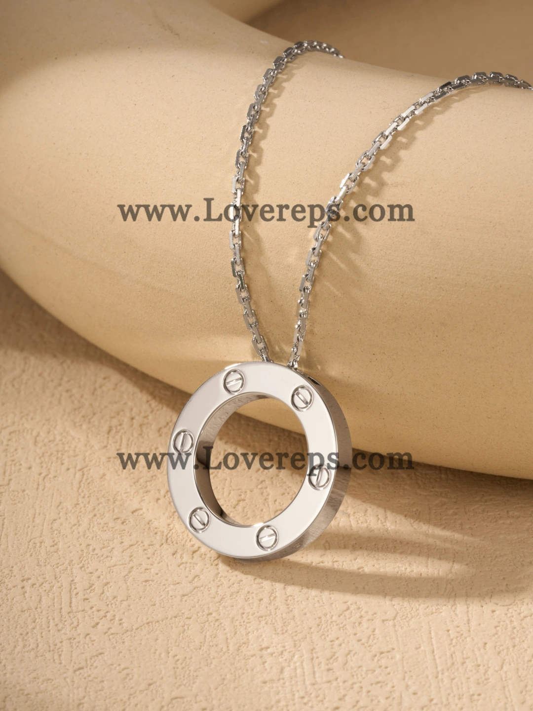 Cartier Round Love Pendant Yellow Gold Rose Gold White Gold