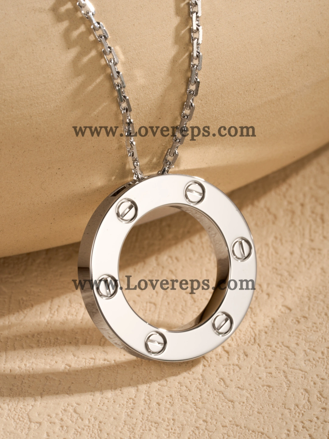 Cartier Round Love Pendant Yellow Gold Rose Gold White Gold