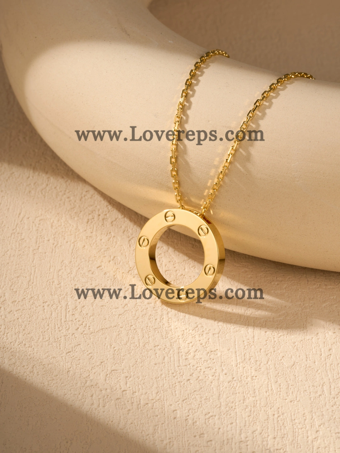 Cartier Round Love Pendant Yellow Gold Rose Gold White Gold