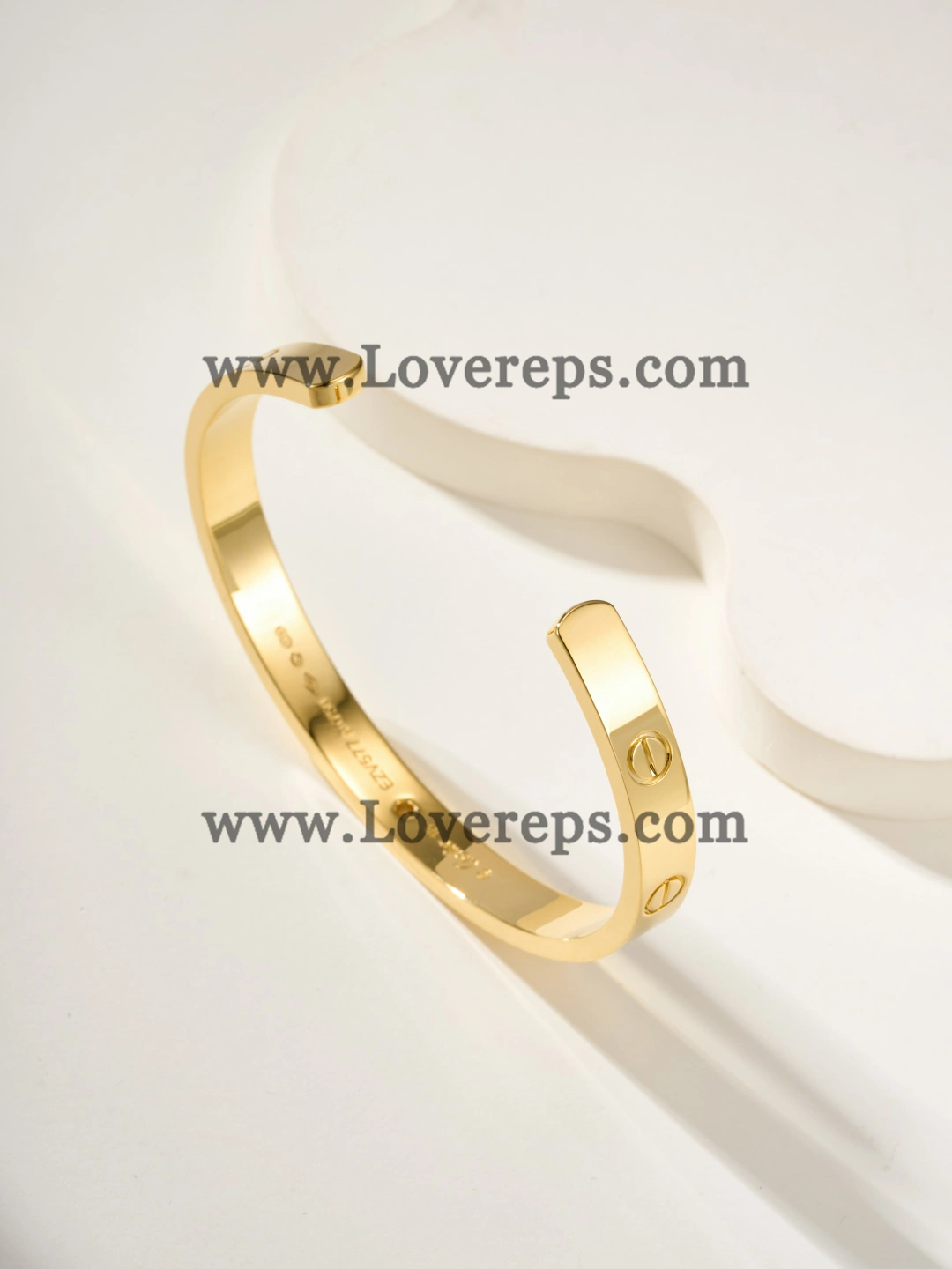 Cartier Semi-Open Love Bracelet With 1 Diamonds Yellow Gold White Gold Rose Gold