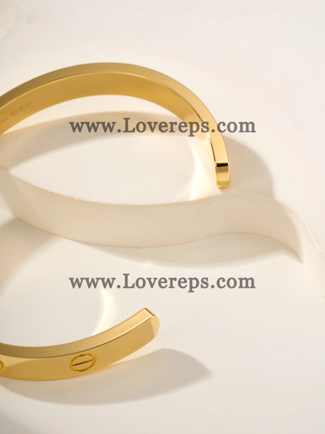 Cartier Semi-Open Love Bracelet With 1 Diamonds Yellow Gold White Gold Rose Gold