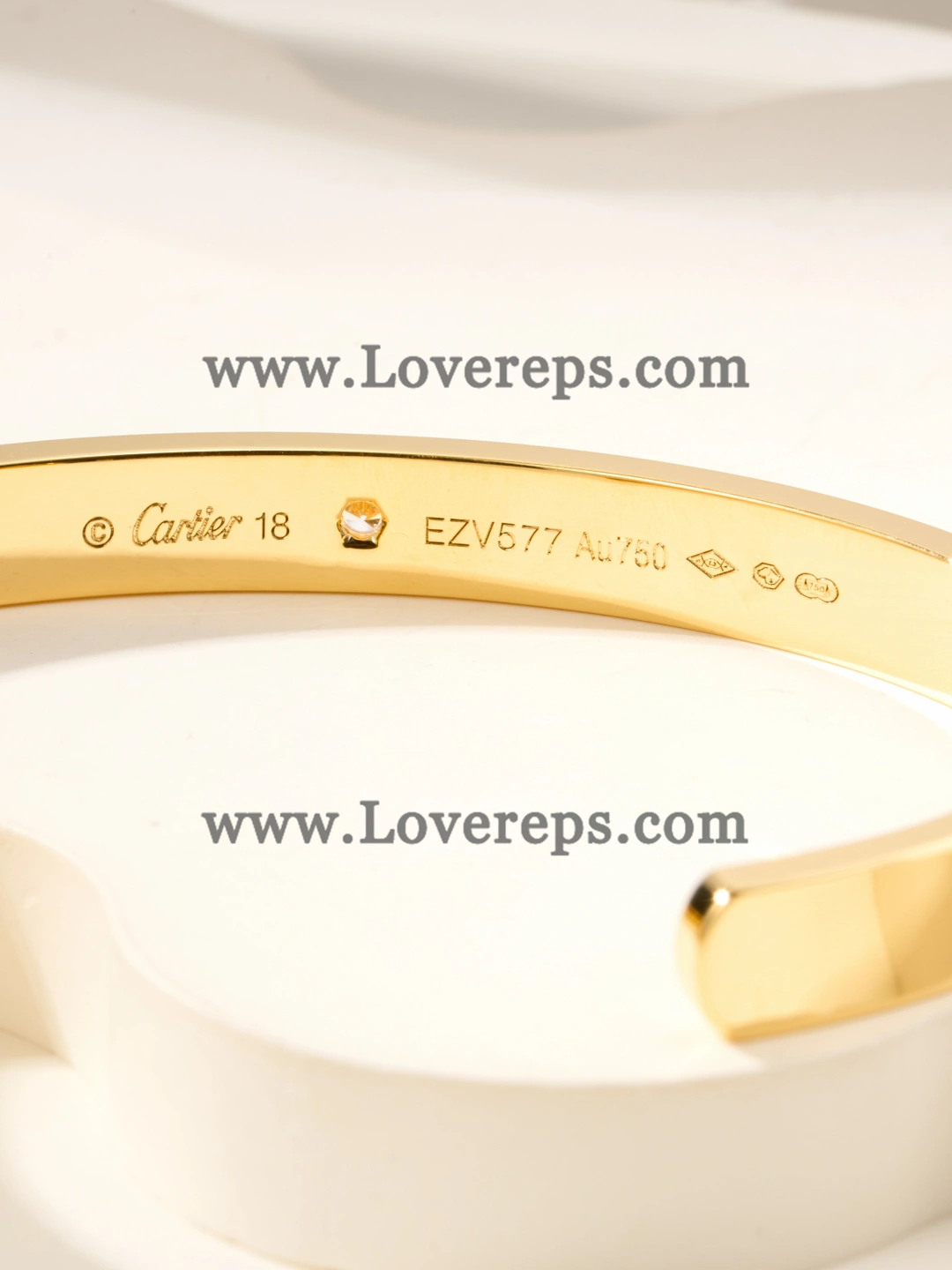 Cartier Semi-Open Love Bracelet With 1 Diamonds Yellow Gold White Gold Rose Gold
