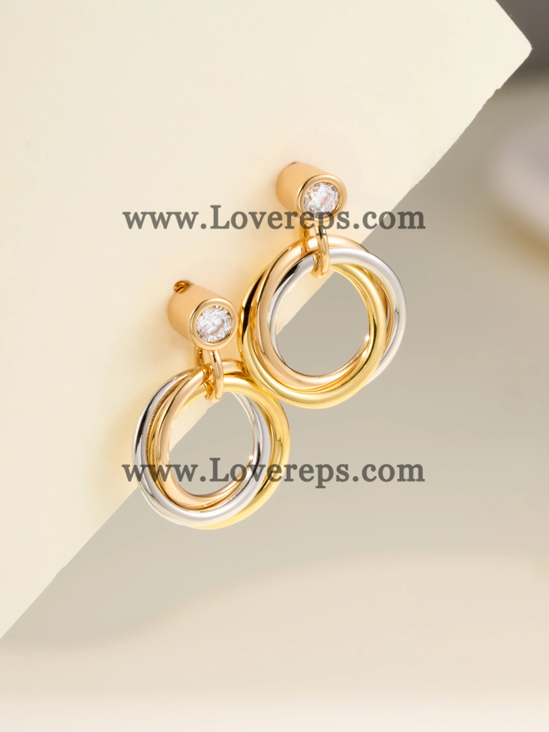 Cartier Trinity Earrings with Diamonds