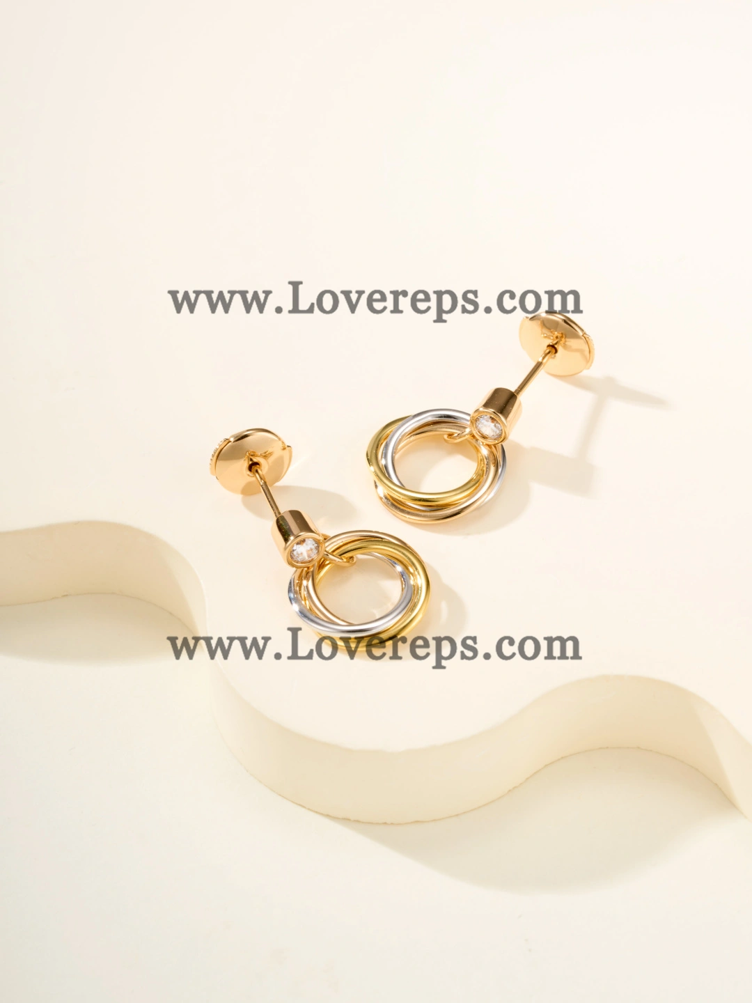 Cartier Trinity Earrings with Diamonds