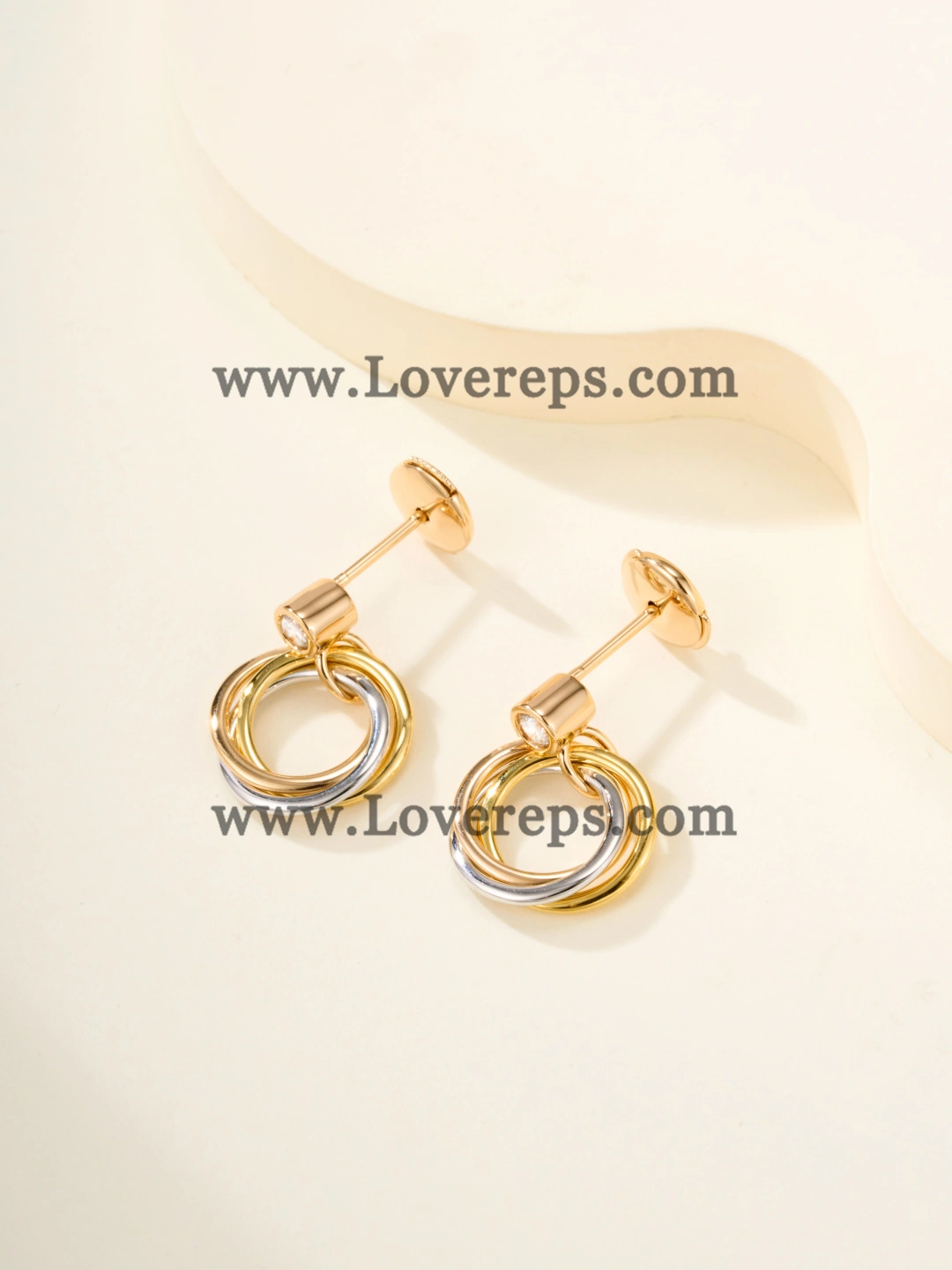 Cartier Trinity Earrings with Diamonds