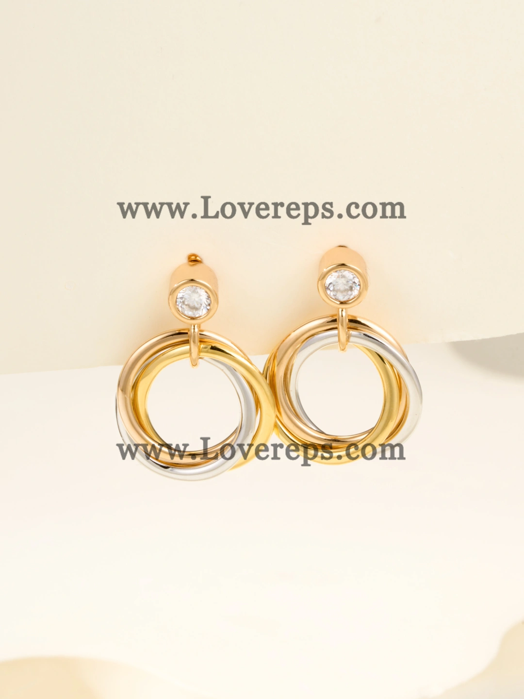 Cartier Trinity Earrings with Diamonds