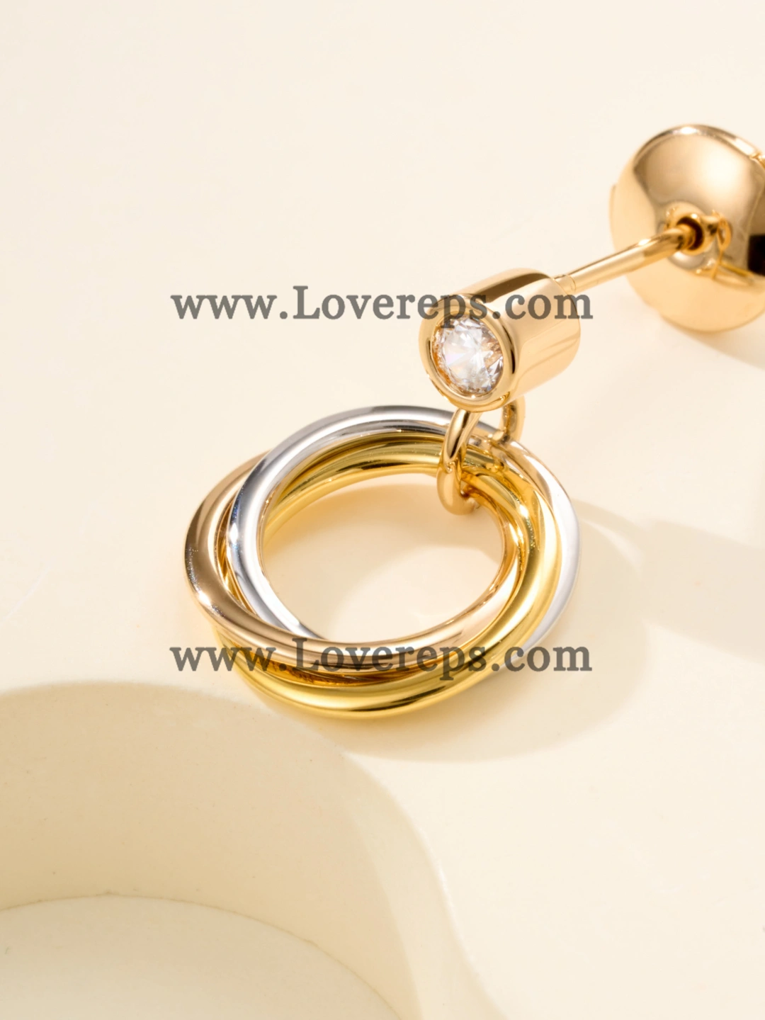 Cartier Trinity Earrings with Diamonds