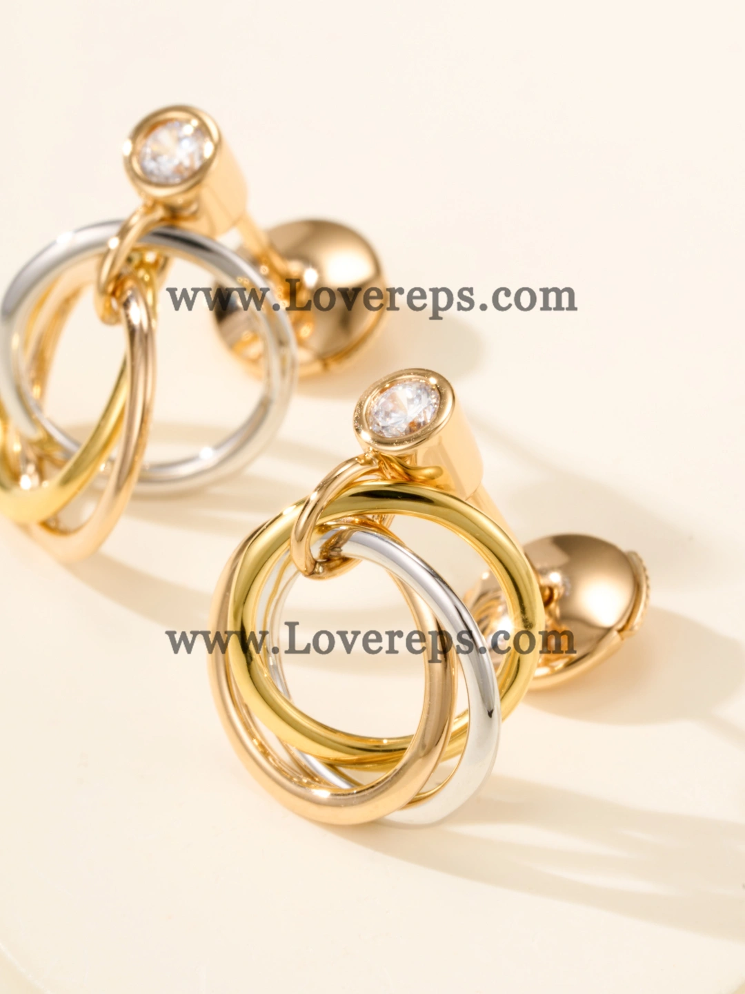 Cartier Trinity Earrings with Diamonds