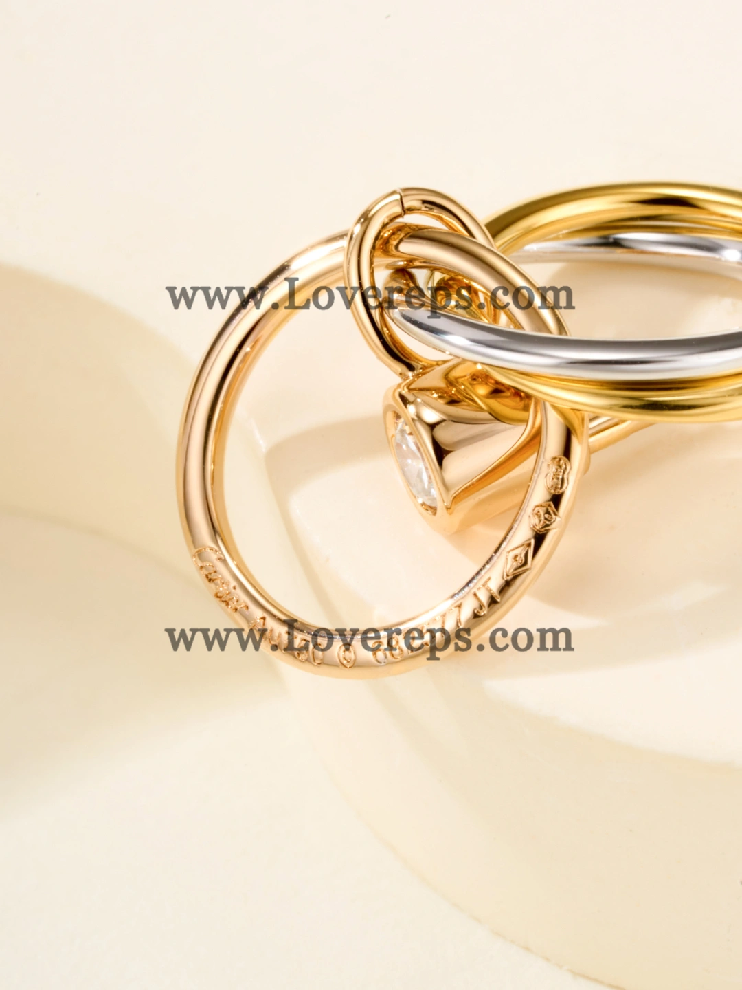 Cartier Trinity Earrings with Diamonds