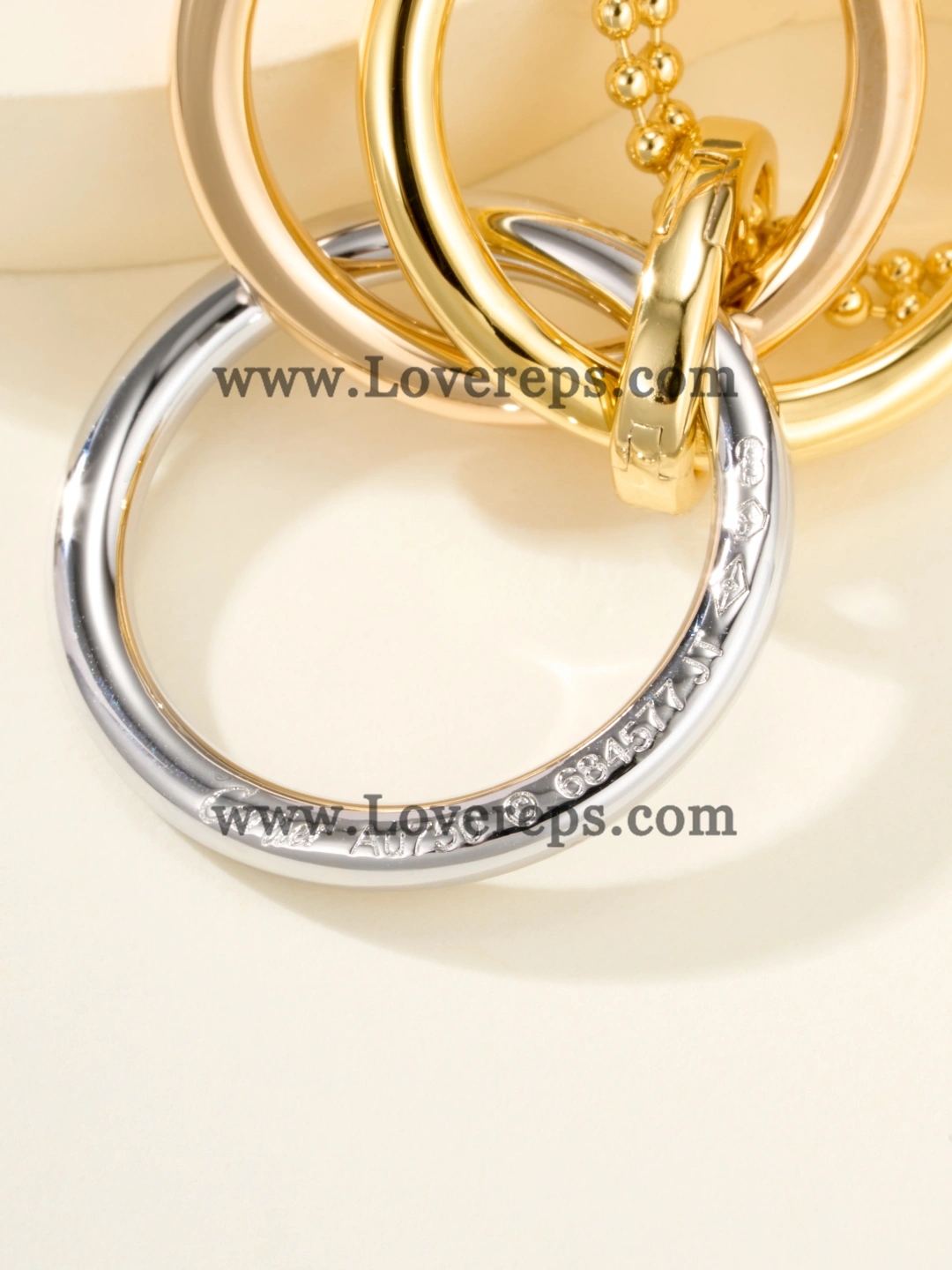 Cartier Trinity Pendant Large Model With Semi-Paved