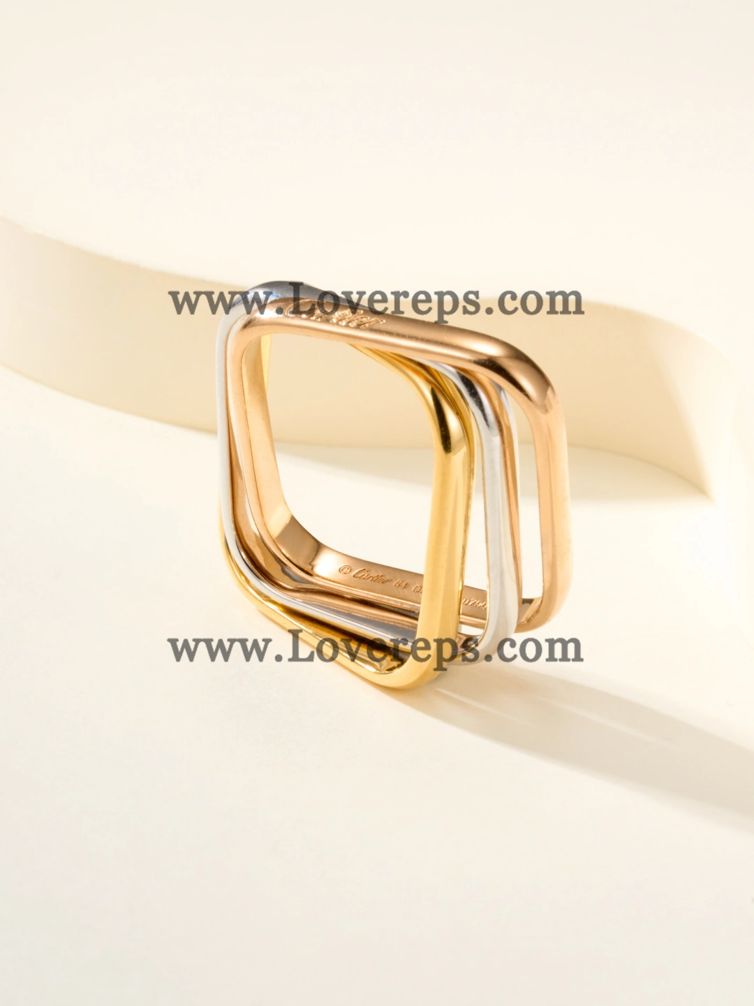 Cartier Trinity Ring Cushion-Shaped Classic Model