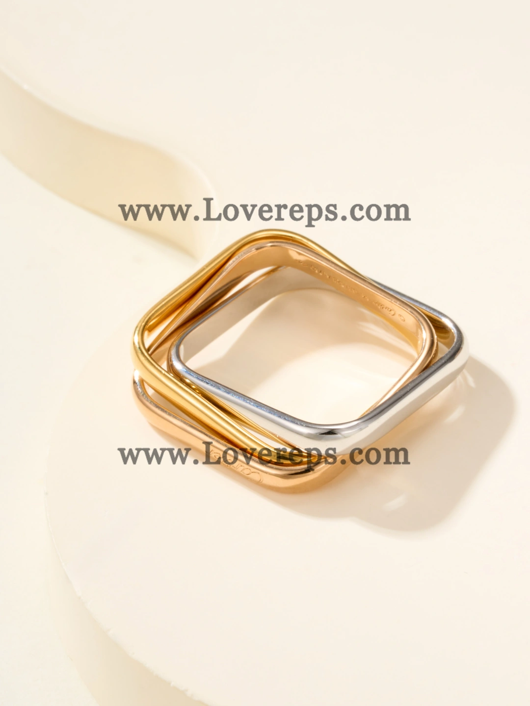 Cartier Trinity Ring Cushion-Shaped Classic Model