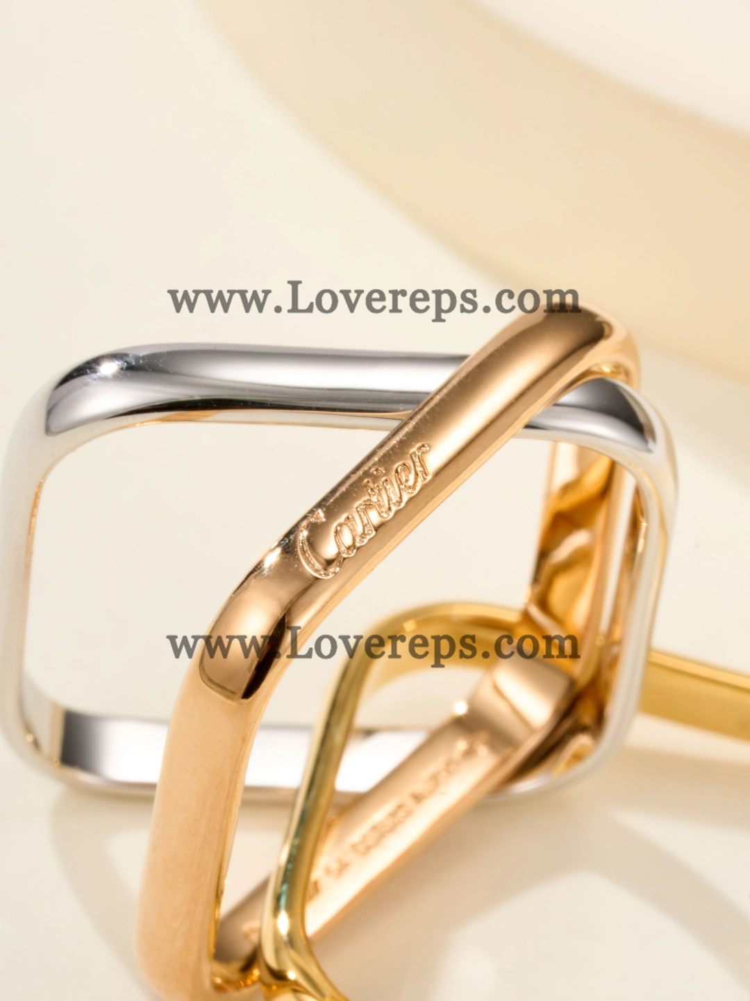 Cartier Trinity Ring Cushion-Shaped Classic Model