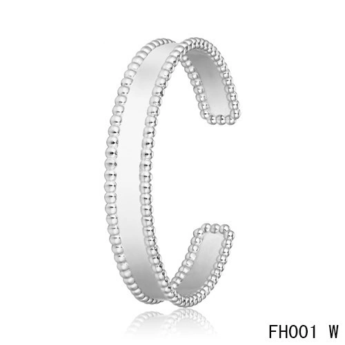 Cheap Van Cleef And Arpels Open Bracelet In White Gold