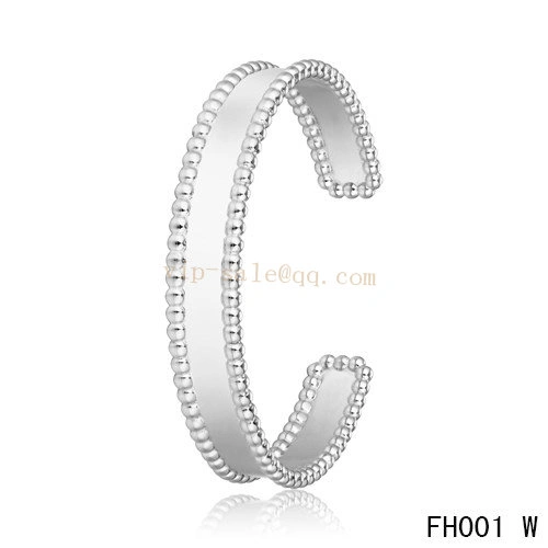 Cheap Van Cleef And Arpels Open Bracelet In White Gold