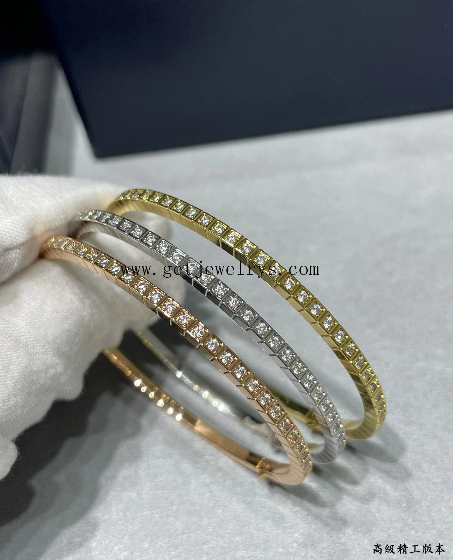 Chopard Ice Cube Bangle With Full Set Diamonds