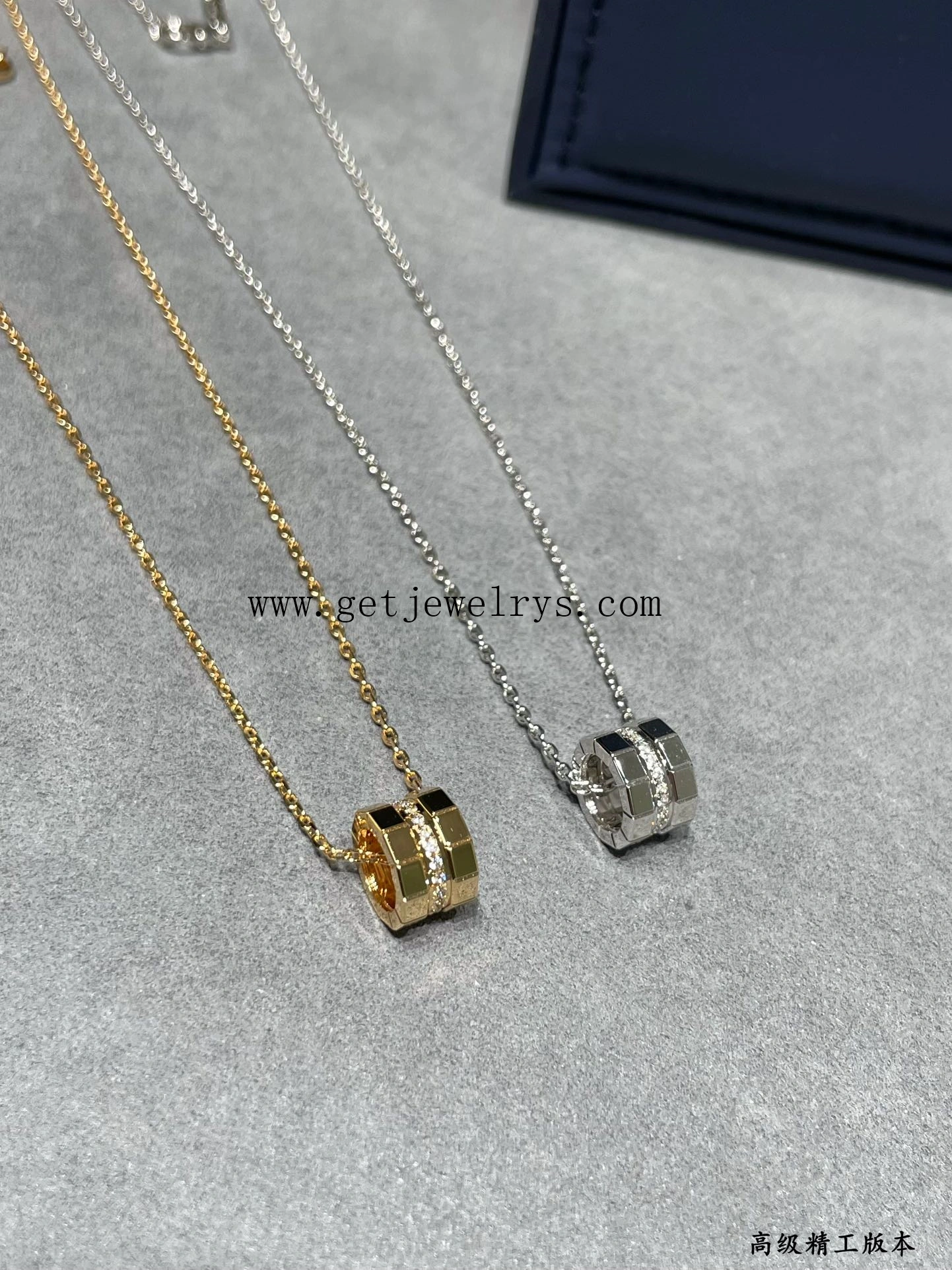 Chopard Ice Cube Pendant With Diamonds Rose Gold and White Gold